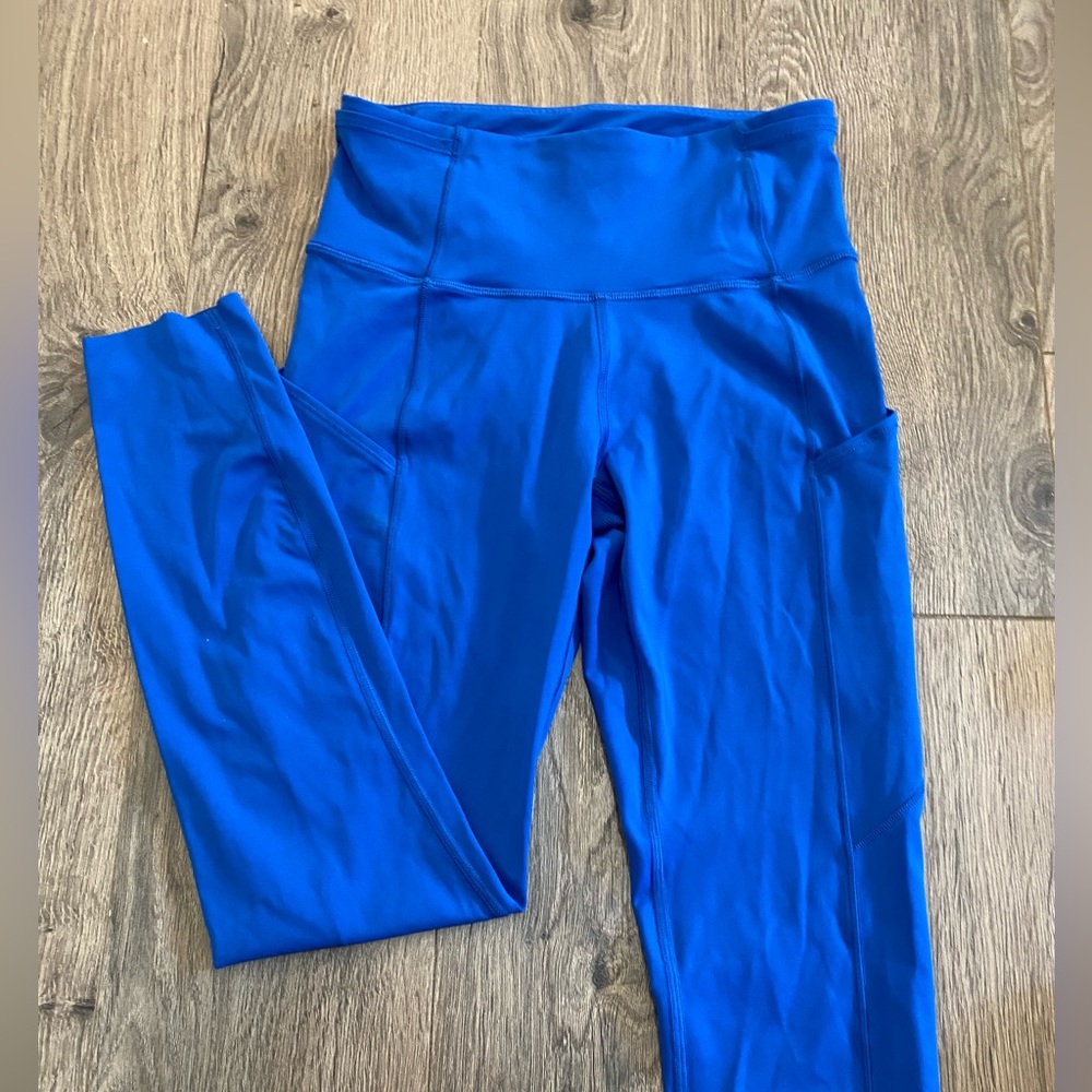 lululemon athletica Women's High-Rise Pocket Leggings in Bright Blue